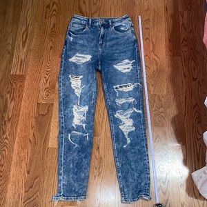 American eagle ripped jeans, they got some stretch to them too!